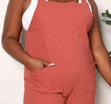 Double Take Wide Leg Overalls with Front Pockets
