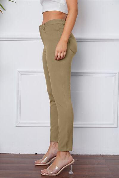 StretchyStitch Pants by Basic Bae - Three Mad Hatters Mercantile 