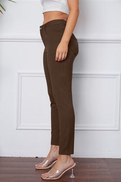 StretchyStitch Pants by Basic Bae - Three Mad Hatters Mercantile 