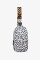 Printed PU Leather Sling Bag Sling Bag Gray Leopard One Size 