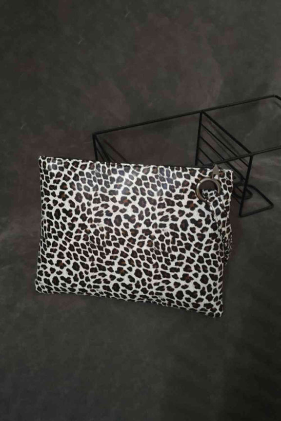 Leopard PU Leather Clutch Clutch Leopard One Size 