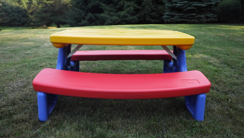 JustForKids Weatherproof Kids Outdoor Picnic Table Kids Picnic Table   