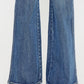 Kancan Cat's Whiskers High Waist Flare Jeans - Three Mad Hatters Mercantile 