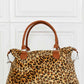 Animal Print Brushed Weekender Bag Weekender Bag Leopard One Size 