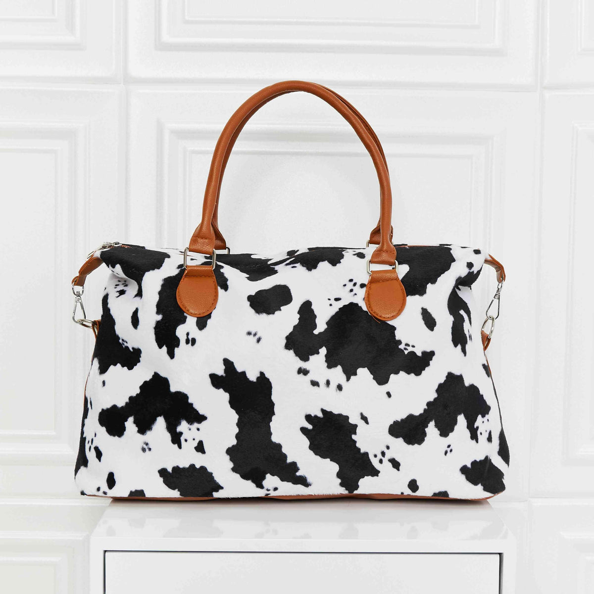 Animal Print Brushed Weekender Bag - Three Mad Hatters Mercantile 