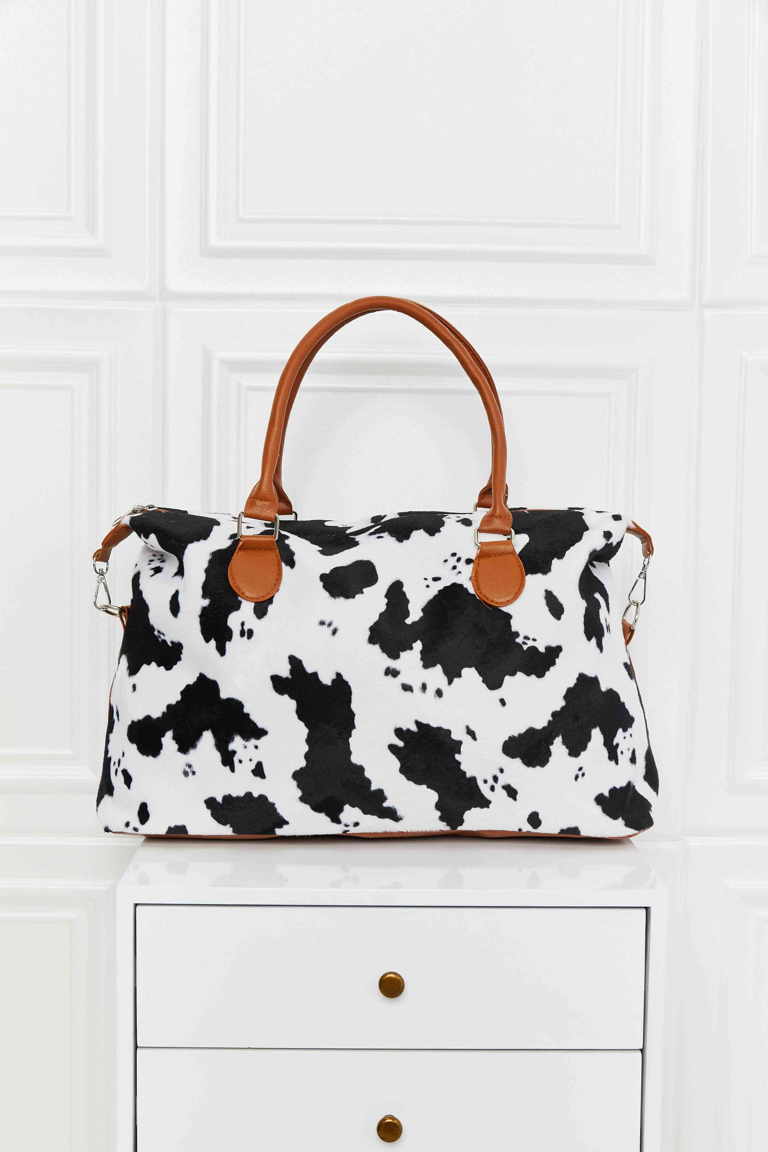 Animal Print Brushed Weekender Bag Weekender Bag   