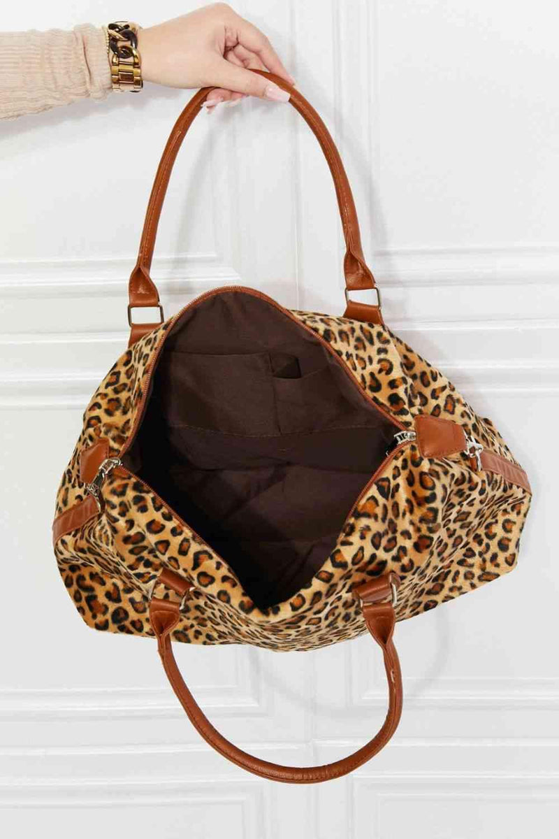 Animal Print Brushed Weekender Bag - Three Mad Hatters Mercantile 