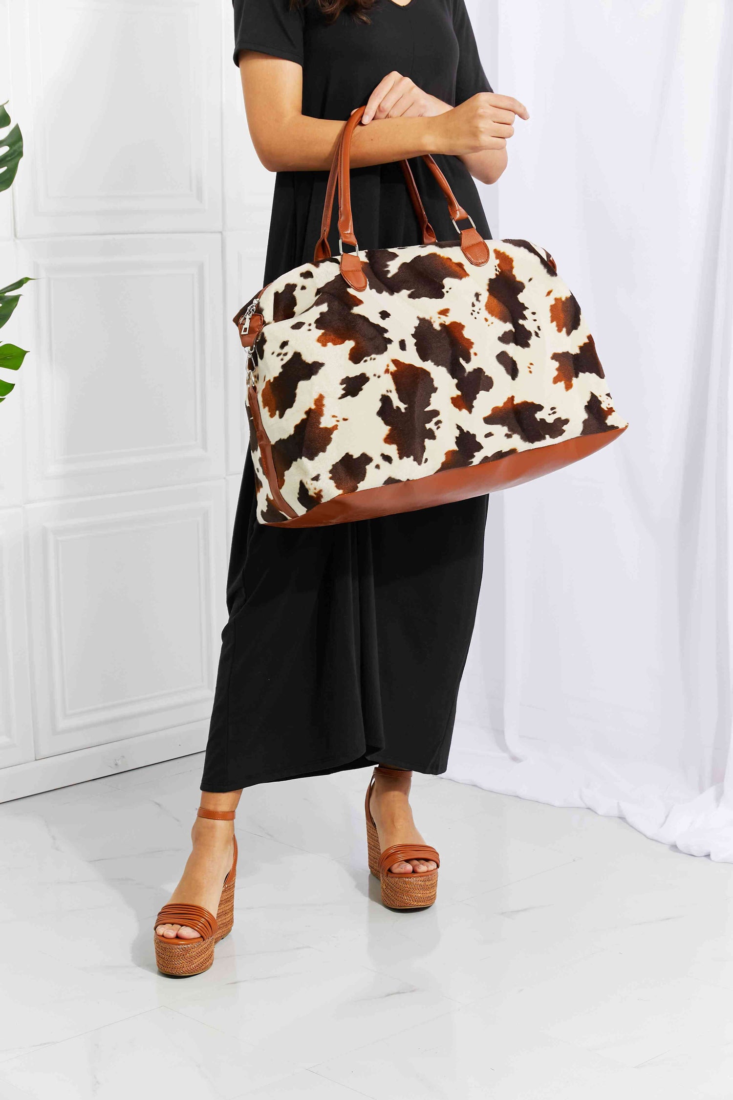 Animal Print Plush Weekender Bag Weekender Bag   