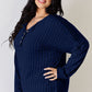 Basic Bae Full Size Ribbed Half Button Long Sleeve T-Shirt Womens Long Sleeve Shirt   