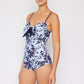 Marina West Swim Côte d'Azur Ruffle Trim One-Piece Swimsuit Womens Swimsuit   