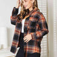 Double Take Plaid Dropped Shoulder Shirt Long Sleeve Shirt   