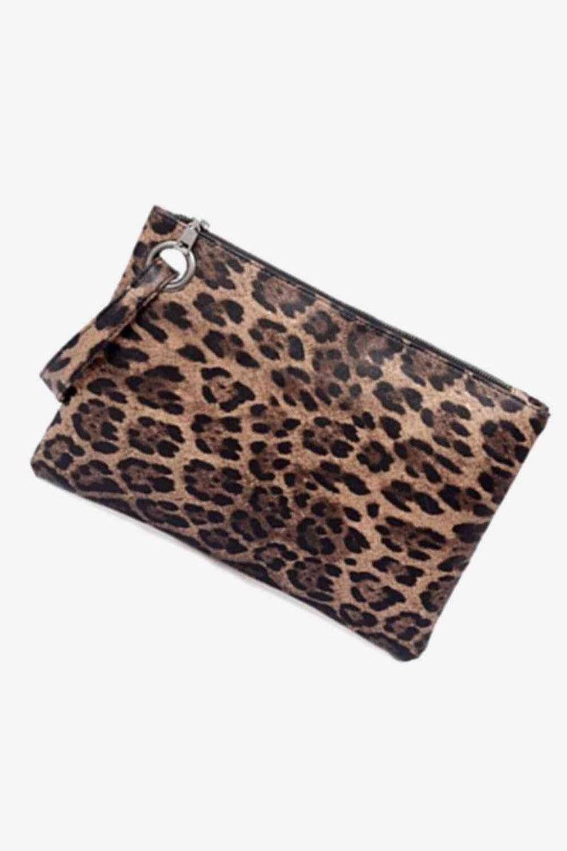 Leopard PU Leather Clutch Clutch   