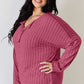 Basic Bae Full Size Ribbed Half Button Long Sleeve T-Shirt Womens Long Sleeve Shirt   
