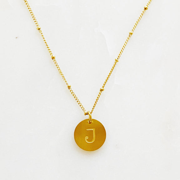 Ellison + Young: Singular Charm Initial Necklace Necklace   