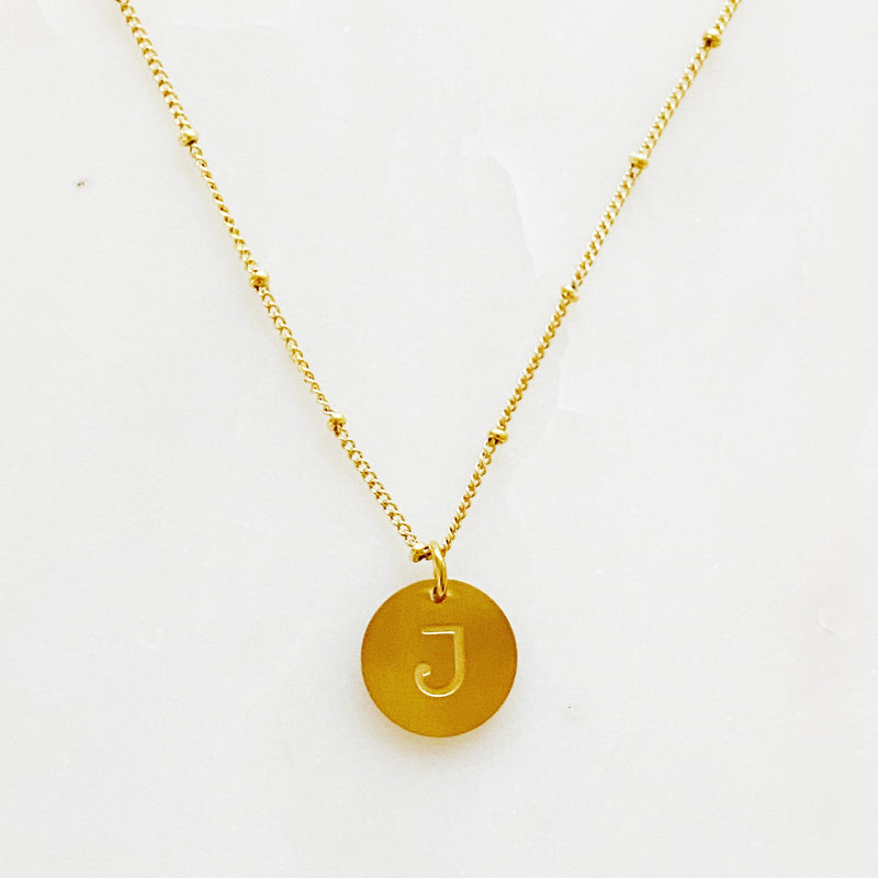 Ellison + Young: Singular Charm Initial Necklace Necklace   