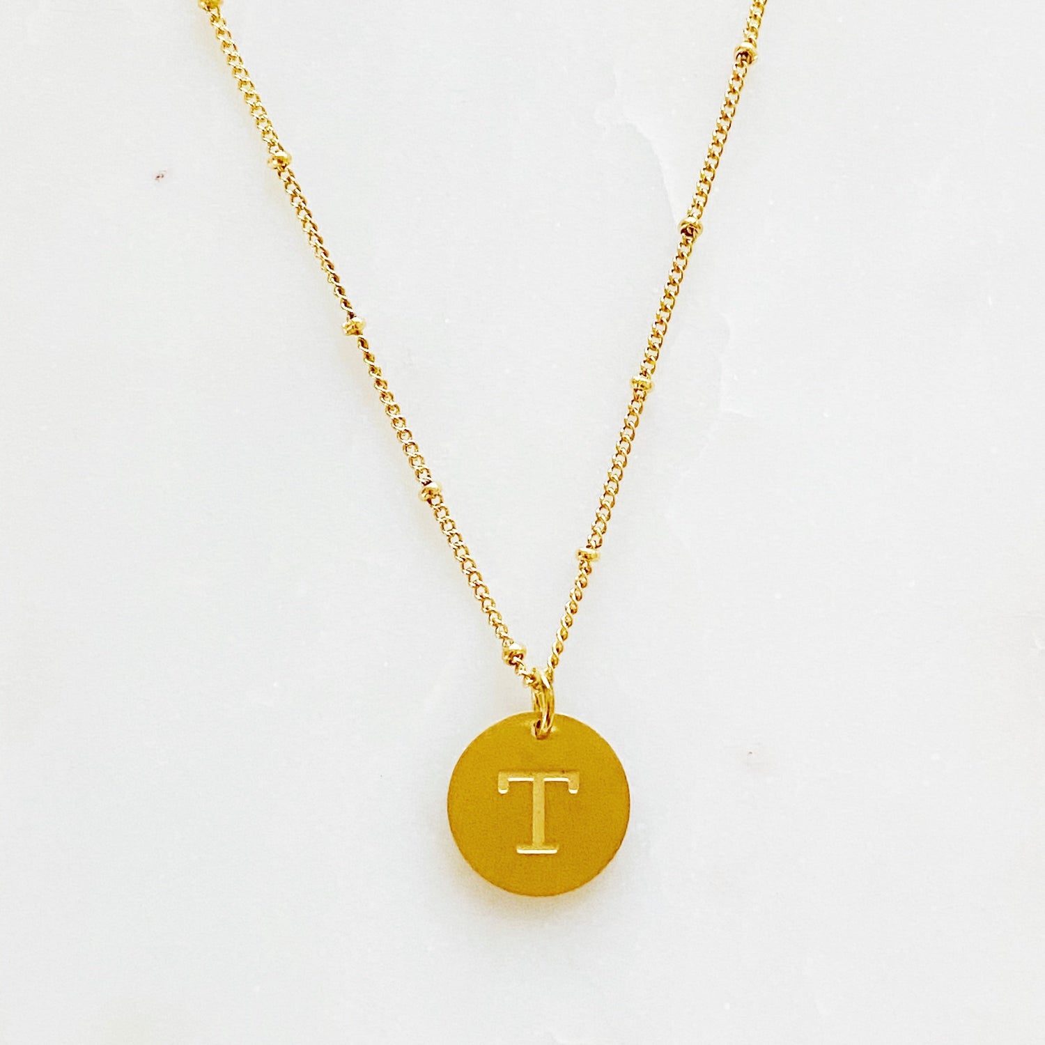 Ellison + Young: Singular Charm Initial Necklace Necklace   