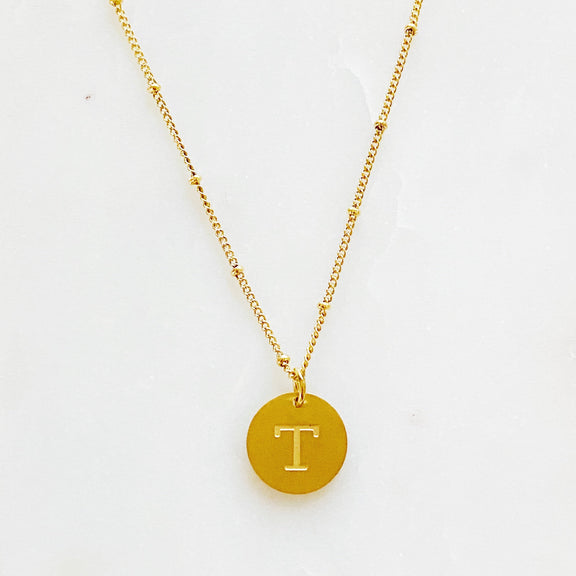 Ellison + Young: Singular Charm Initial Necklace Necklace   