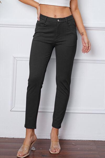 StretchyStitch Pants by Basic Bae - Three Mad Hatters Mercantile 