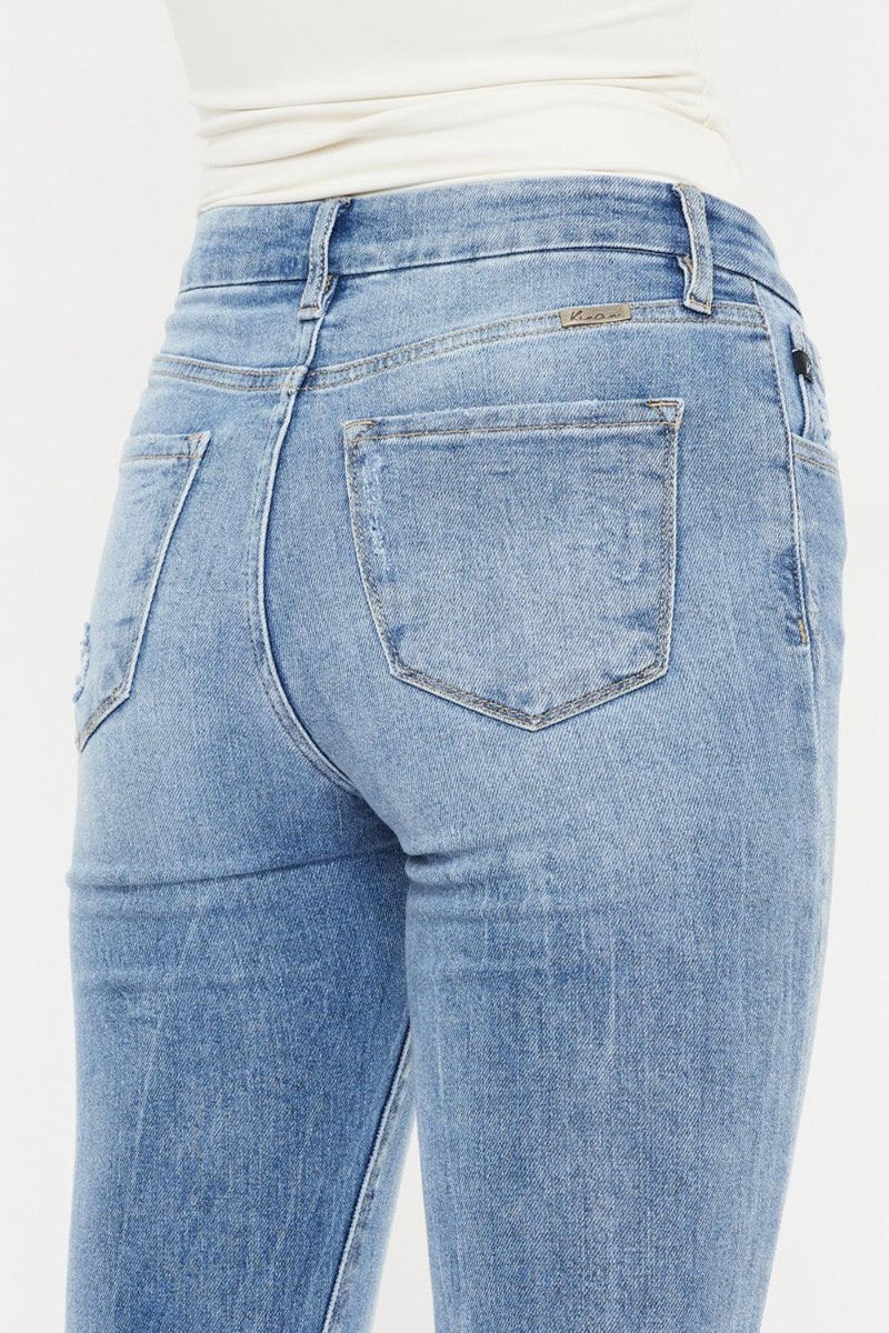 Kancan High Waist Cat's Whiskers Skinny Jeans - Three Mad Hatters Mercantile 