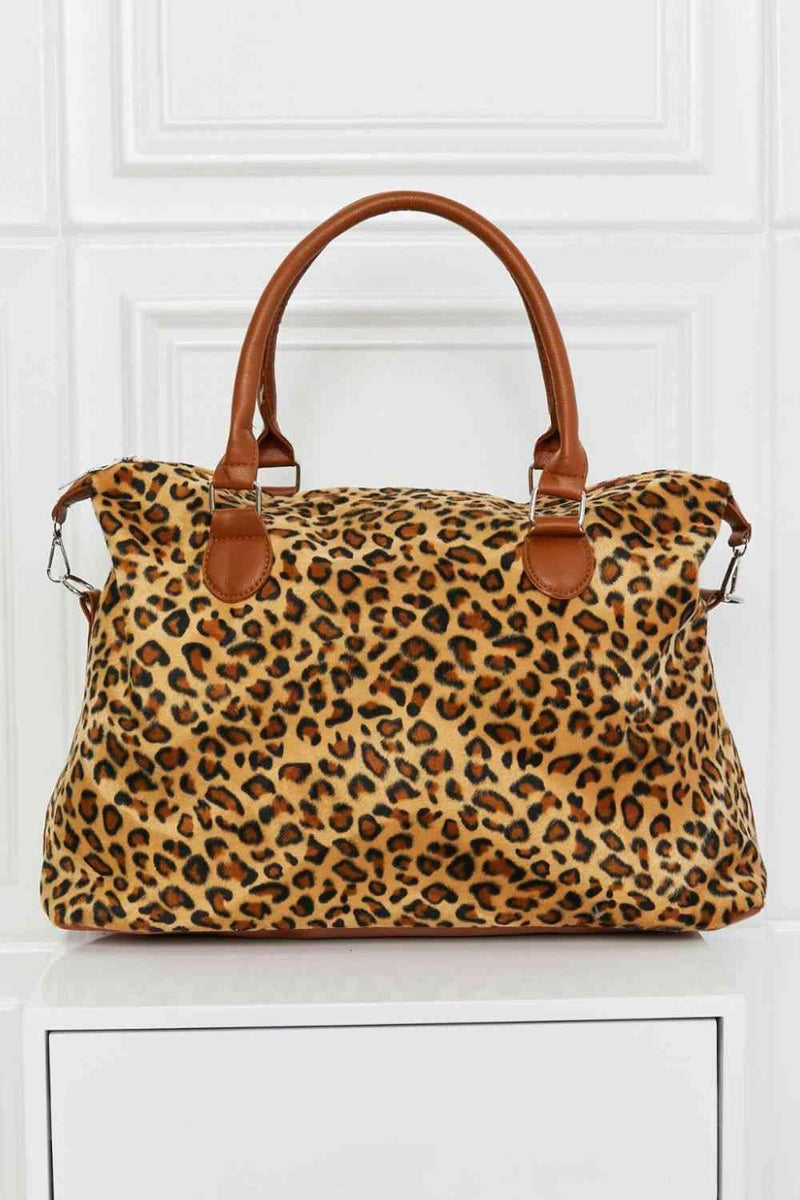 Animal Print Brushed Weekender Bag - Three Mad Hatters Mercantile 
