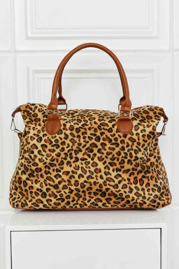 Animal Print Brushed Weekender Bag Weekender Bag   