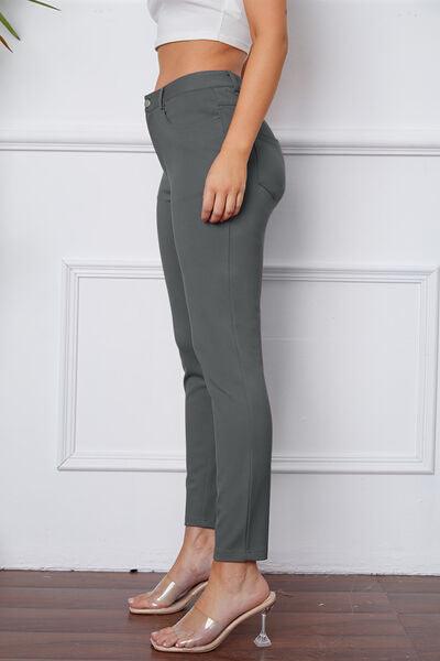 StretchyStitch Pants by Basic Bae - Three Mad Hatters Mercantile 