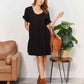 Double Take V-Neck Flounce Sleeve Tiered Dress Womens Tiered Dress   