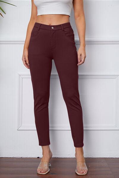 StretchyStitch Pants by Basic Bae - Three Mad Hatters Mercantile 