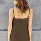 Basic Bae Full Size Lace Trim V-Neck Cami Womens Tops   