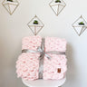 Chunky Knit Blanket in Pink