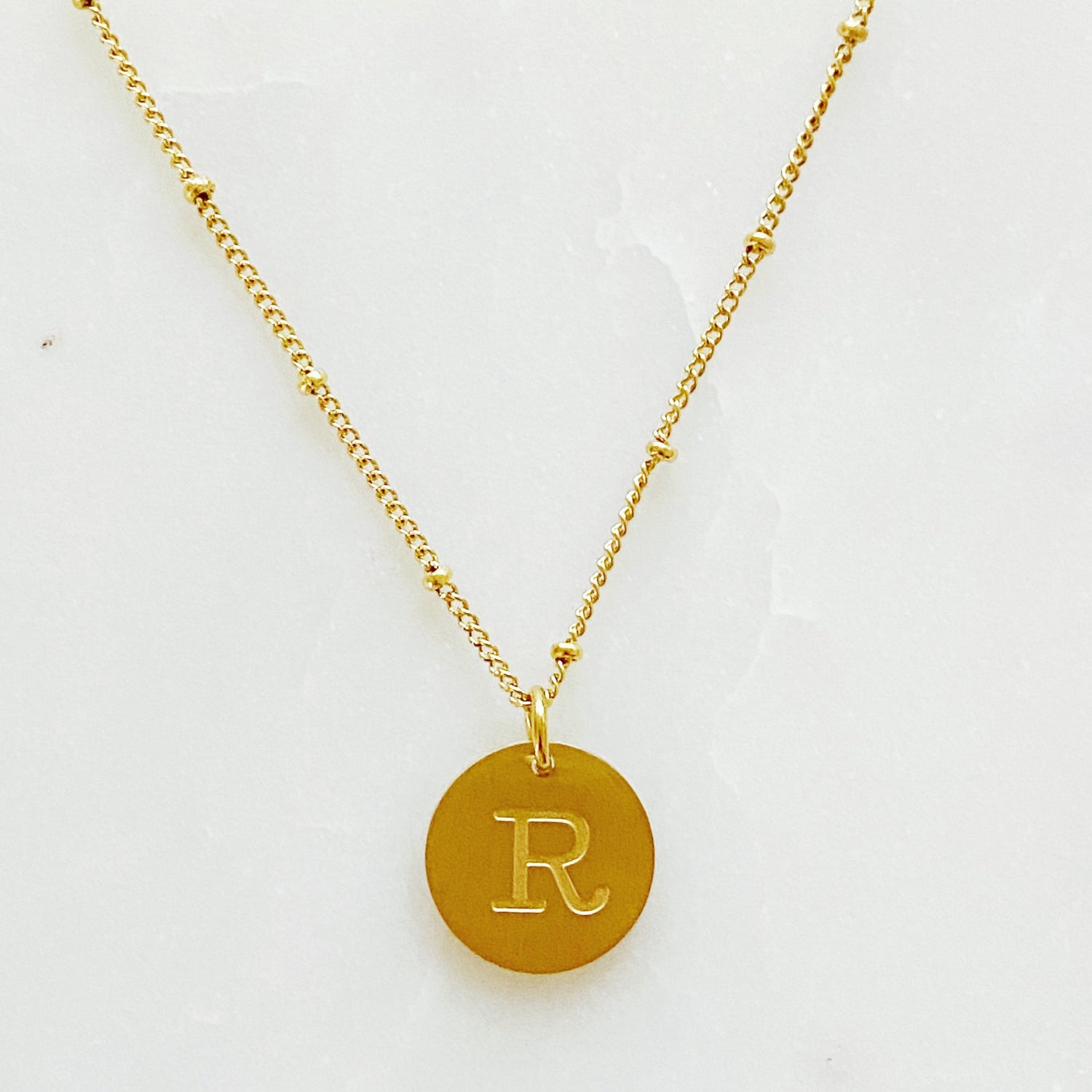 Ellison + Young: Singular Charm Initial Necklace Necklace   