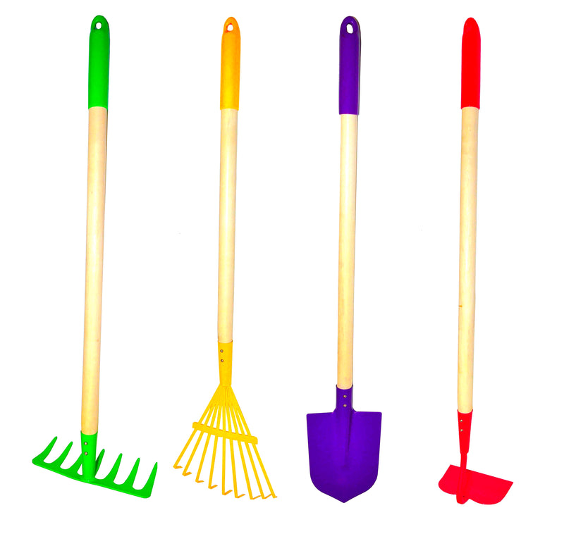 Just For Kids Garden Tools Set, 4 Pieces Kids Garden Tool Set   