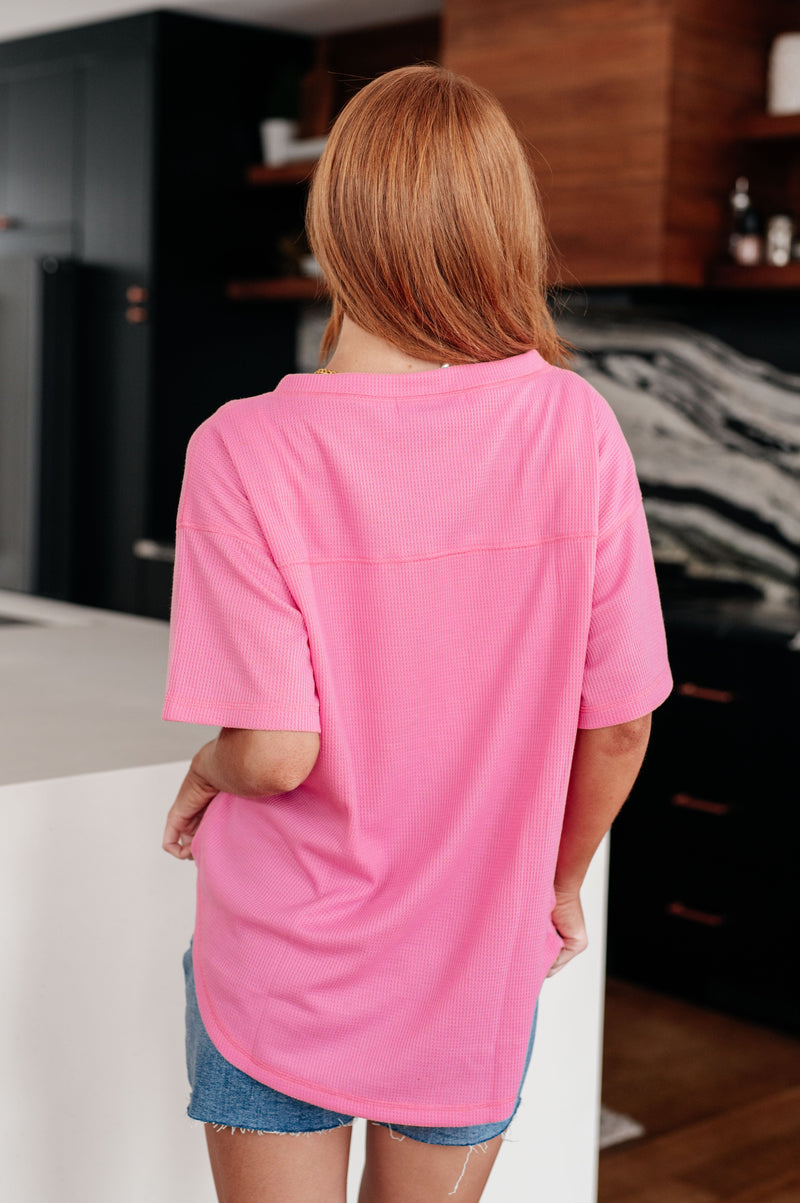 Back Together V-Neck Top Womens Blouse   