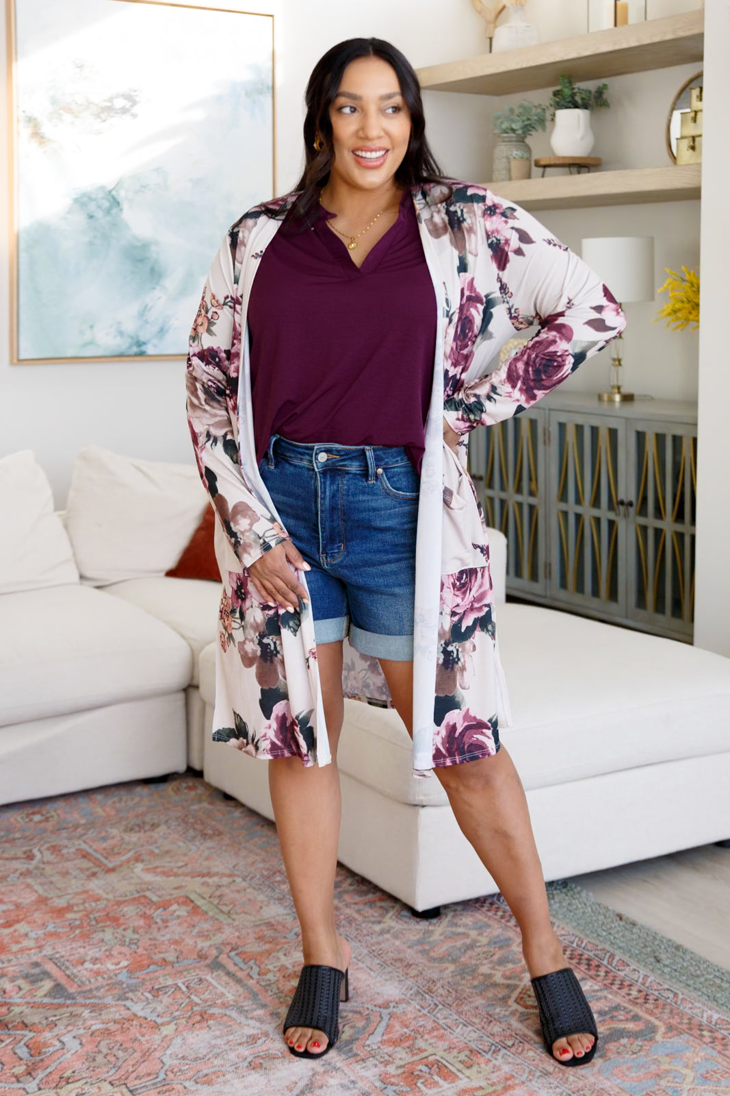 Blooming With Happiness Cardigan Layers   