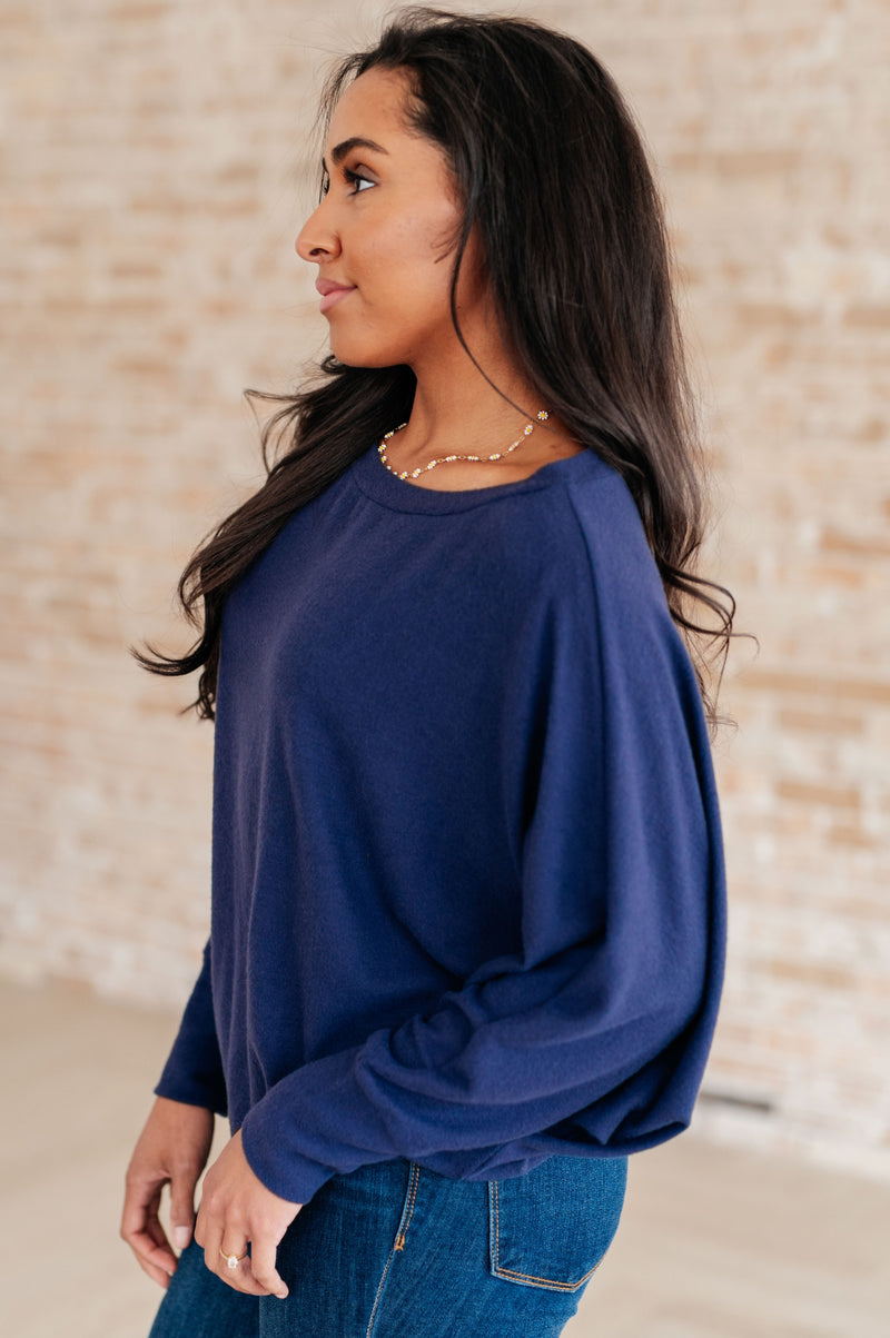 Casually Comfy Batwing Top Womens Tops   