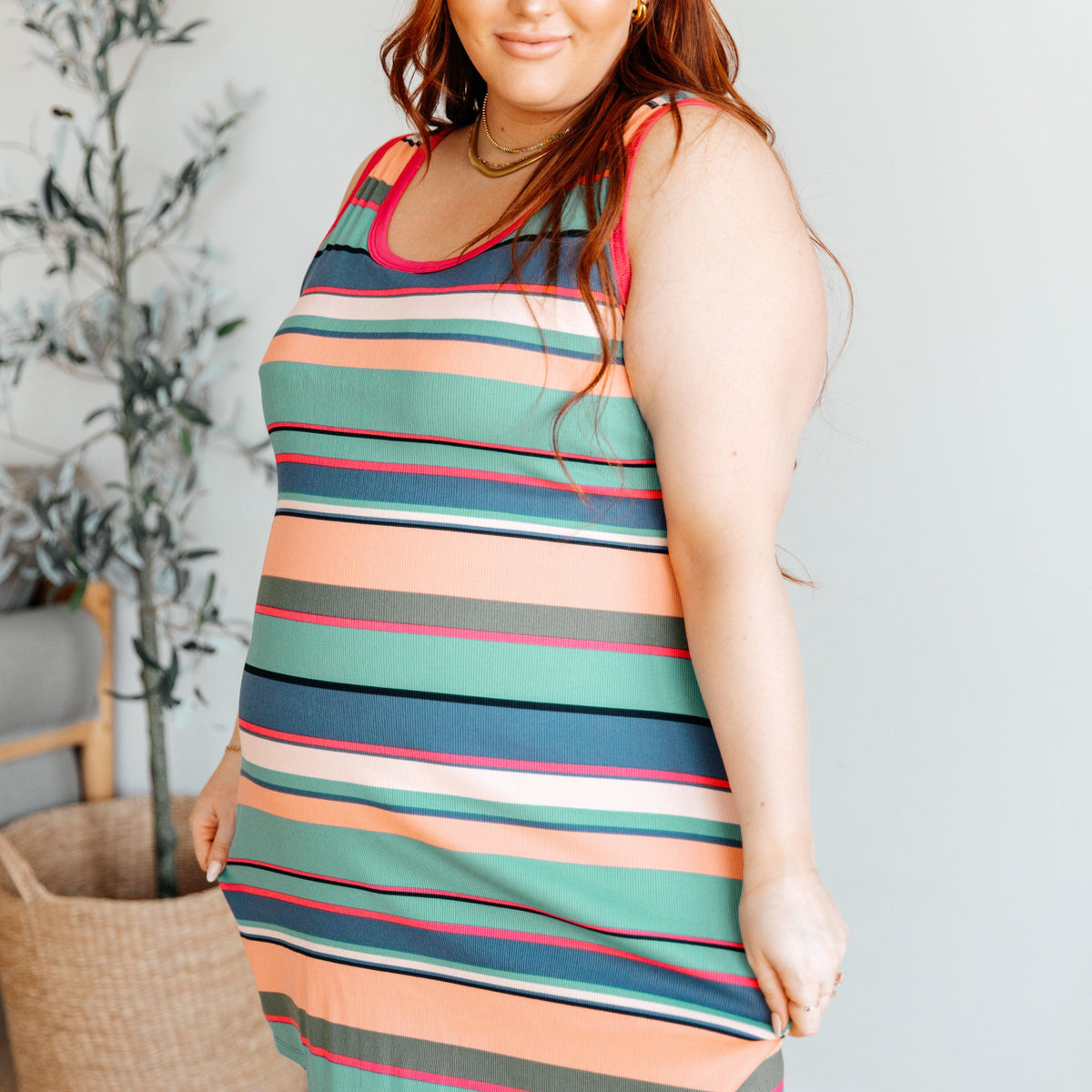Summer Lovin' Striped Tank Dress Womens Dresses   