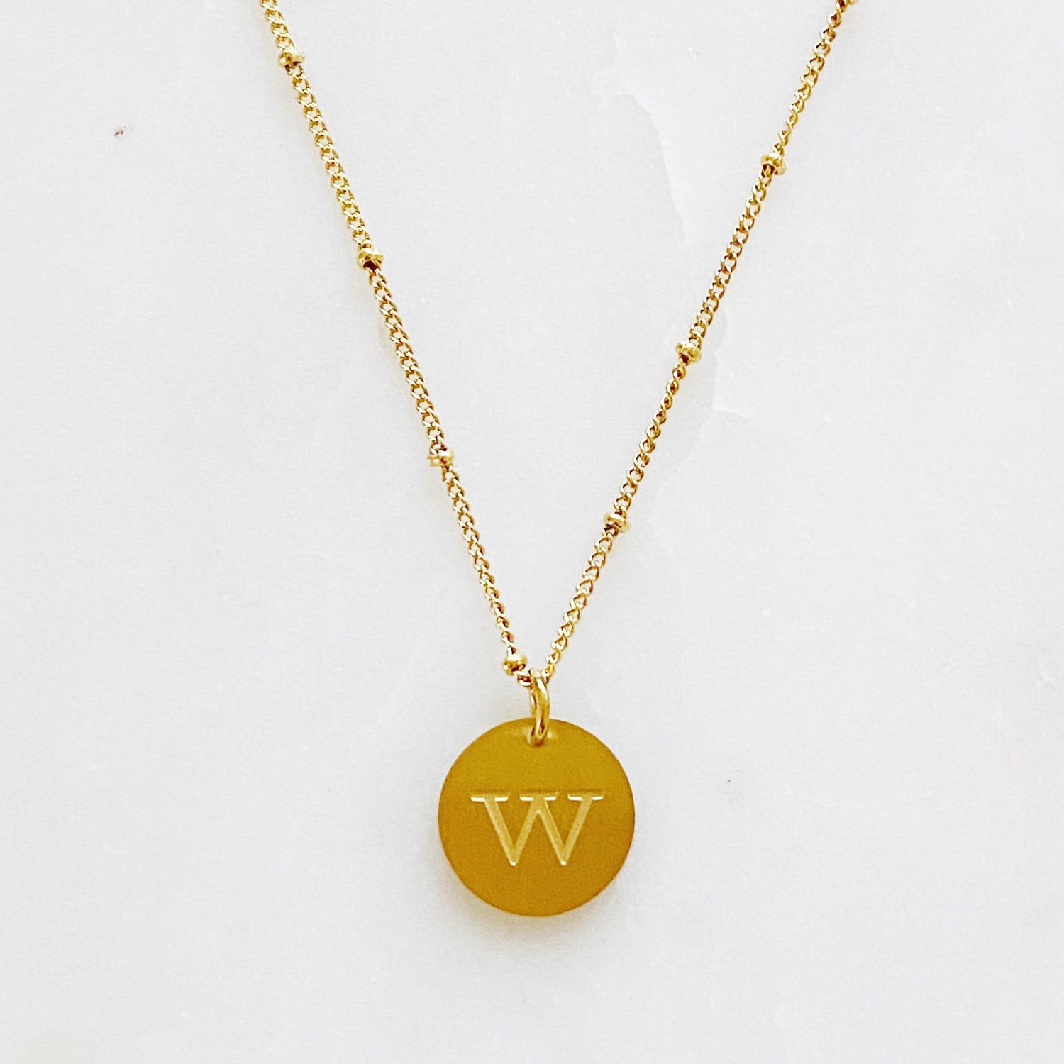 Ellison + Young: Singular Charm Initial Necklace Necklace   