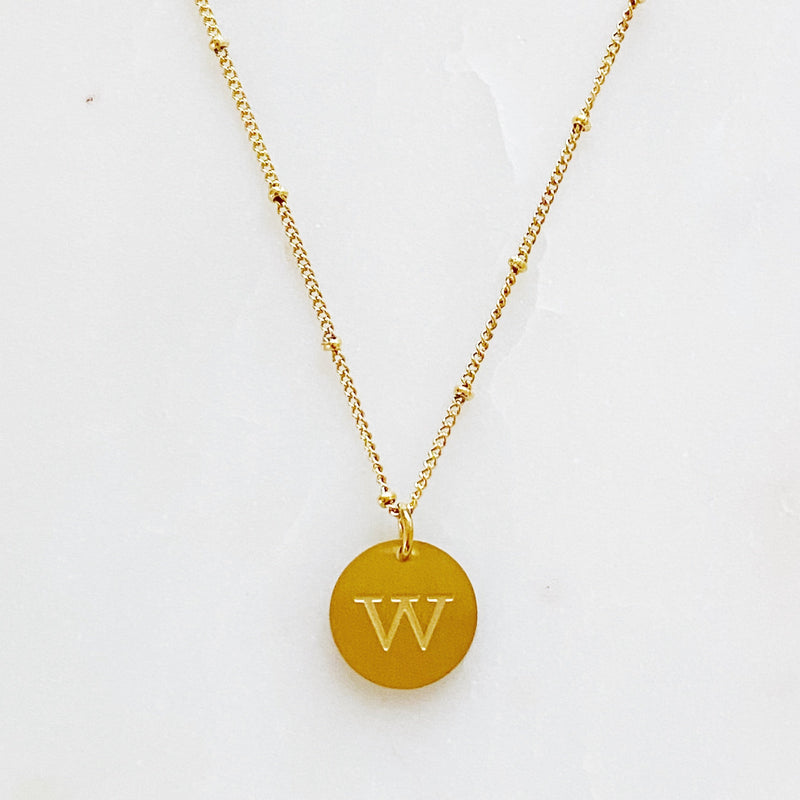 Ellison + Young: Singular Charm Initial Necklace Necklace   