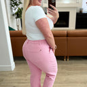 Regina High Rise Garment Dyed Denim Jogger