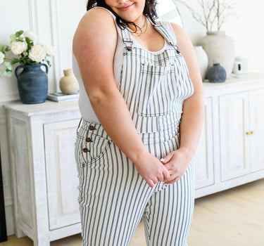 Railroad Stripe Overalls
