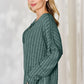 Basic Bae Full Size Ribbed Half Button Long Sleeve T-Shirt Womens Long Sleeve Shirt   
