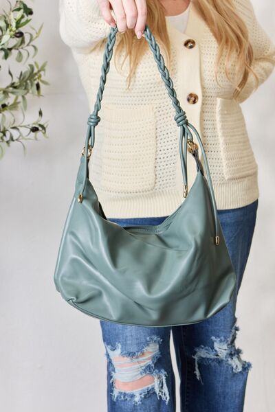 SHOMICO Braided Strap Shoulder Bag    