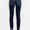 Kancan Full Size Cat's Whiskers Raw Hem High Waist Jeans