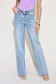 Judy Blue V Front Waistband Straight Jeans Womens Jeans Light 0 