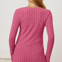 Basic Bae Full Size Ribbed V-Neck Long Sleeve T-Shirt