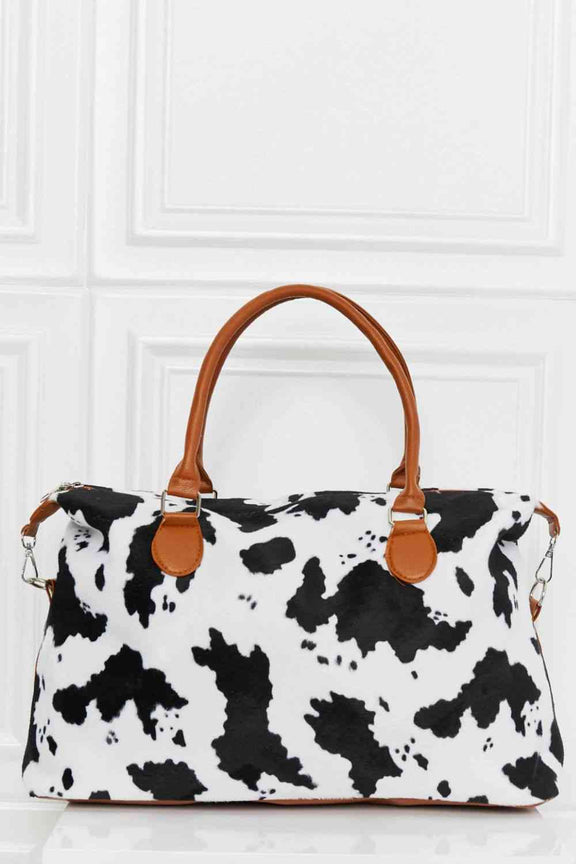 Animal Print Brushed Weekender Bag Weekender Bag Black/White One Size 