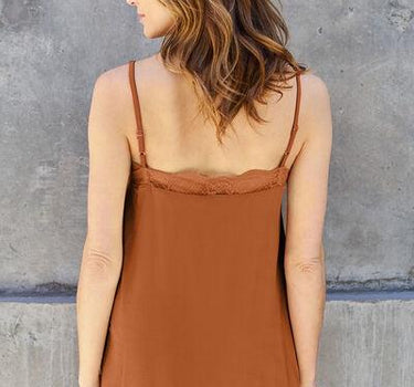 Basic Bae Full Size Lace Trim V-Neck Cami