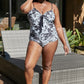 Marina West Swim Côte d'Azur Ruffle Trim One-Piece Swimsuit Womens Swimsuit   