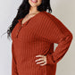 Basic Bae Full Size Ribbed Half Button Long Sleeve T-Shirt Womens Long Sleeve Shirt   