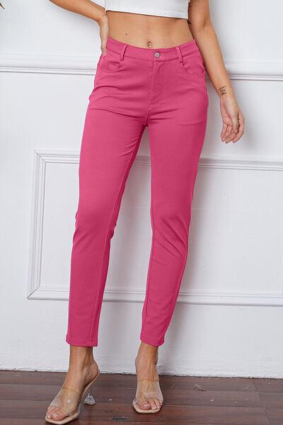 StretchyStitch Pants by Basic Bae - Three Mad Hatters Mercantile 